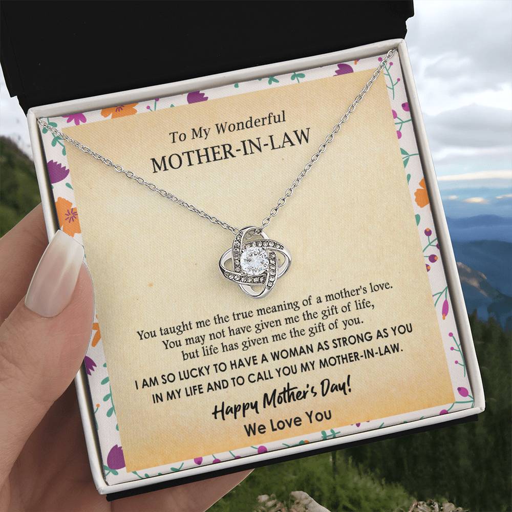 (Almost Gone) Gift for Mother-In-Law - Lucky to Have You - Love Knot