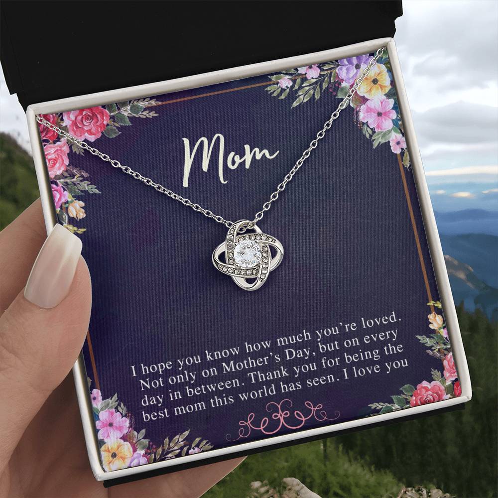 (Almost Sold Out) to My Mom - Love Knot Necklace - Perfect Gift for Mothers Day