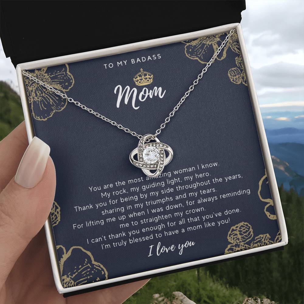 To My Badass Mom Necklace