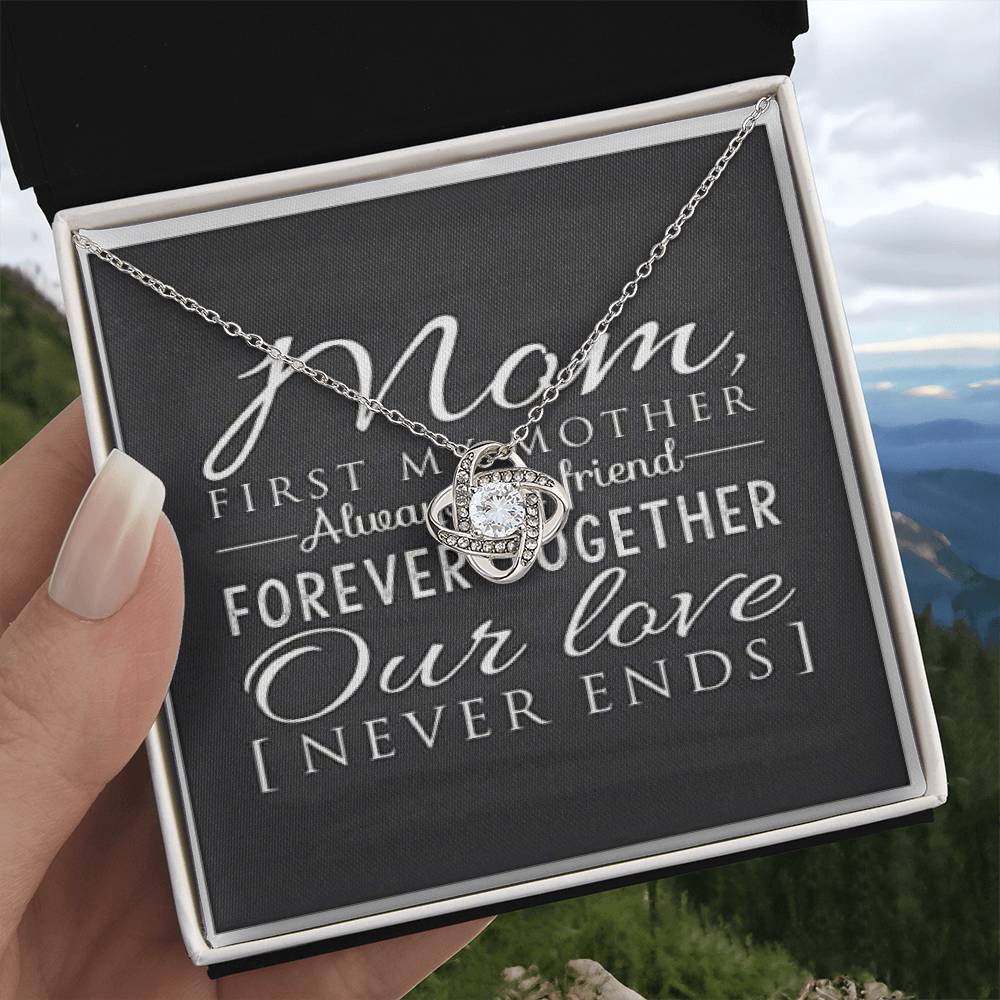 Our Love Never Ends Love Knot Necklace