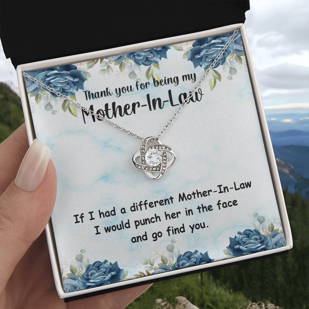 Thank You for Being My Mother-In-Law - Love Knot Necklace
