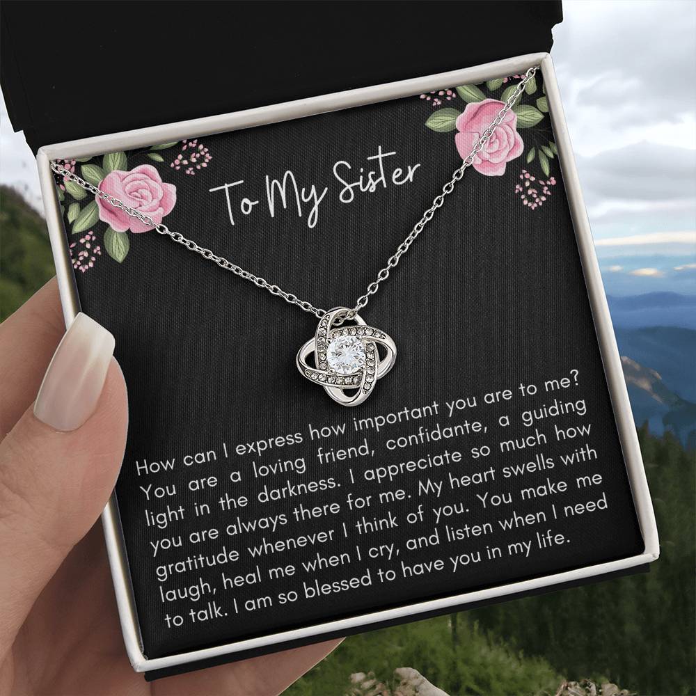 How Can I Express How - Love Knot Necklace