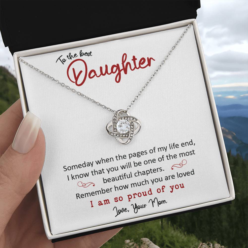 To the Best Daughter - Love Knot Necklace