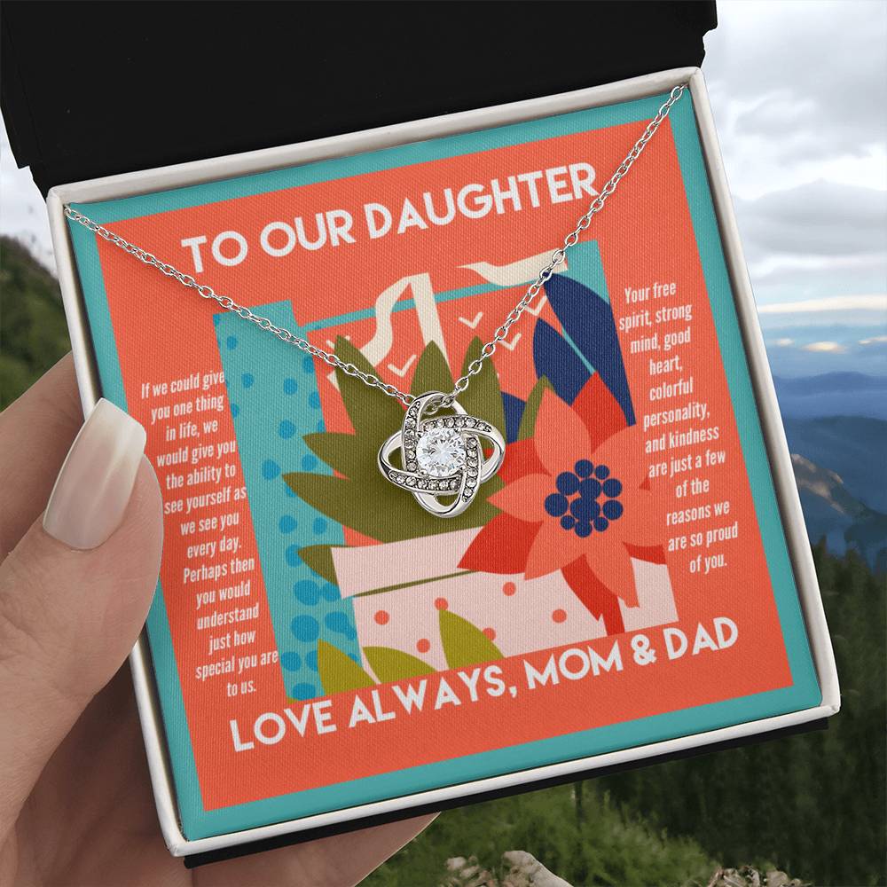 To Our Daughter We Are So Proud of You Necklace