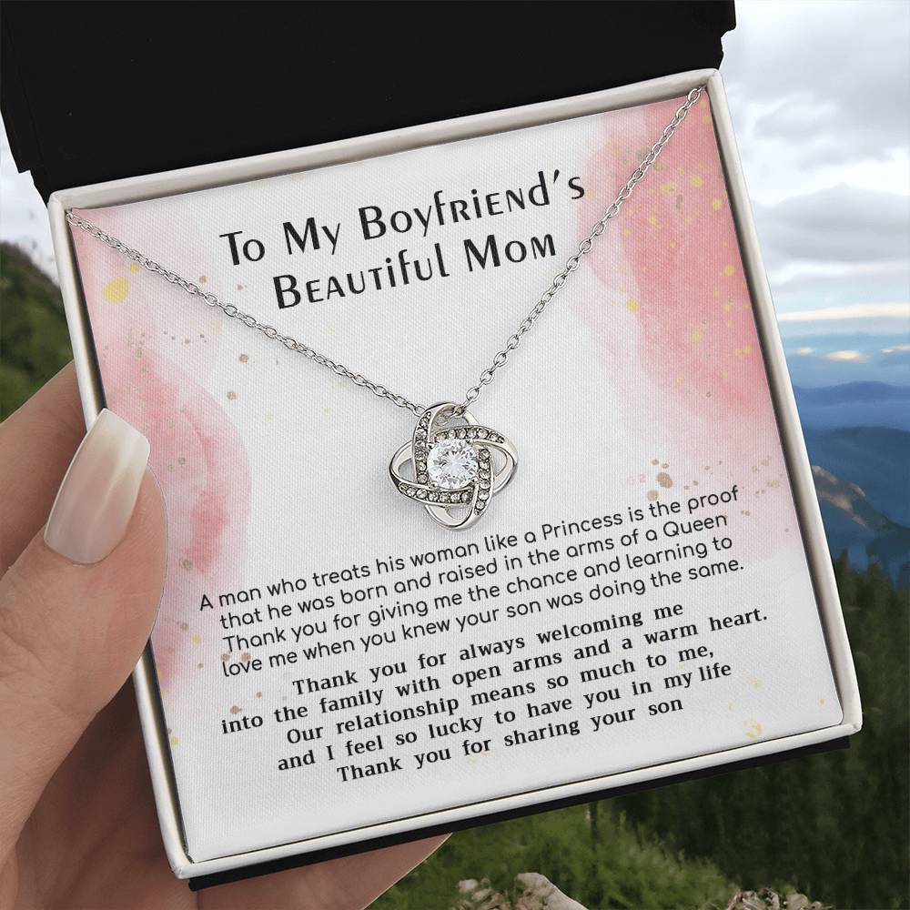 (Almost Gone) Gift for Boyfriend's Mom - Treat His Woman Like a Princess - Love Knot