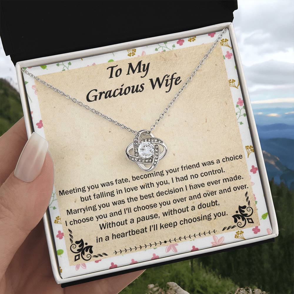 (Almost Gone) Gift for Wife - Meeting You Was Fate - Love Knot