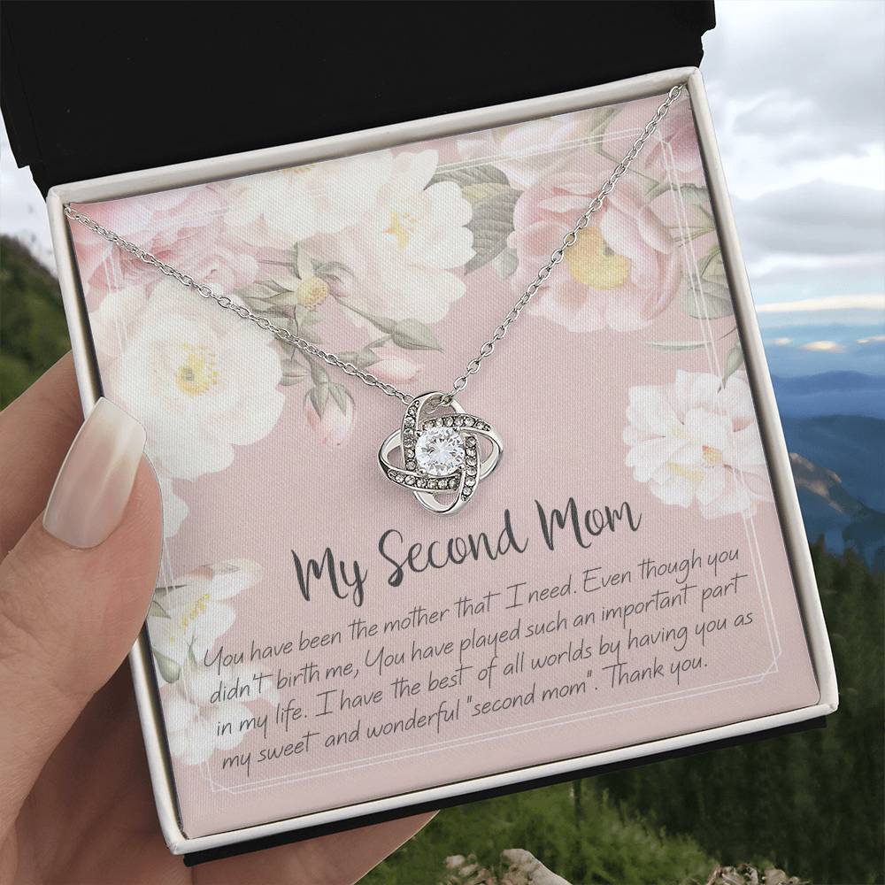 To My Second Mom - Love Knot Necklace