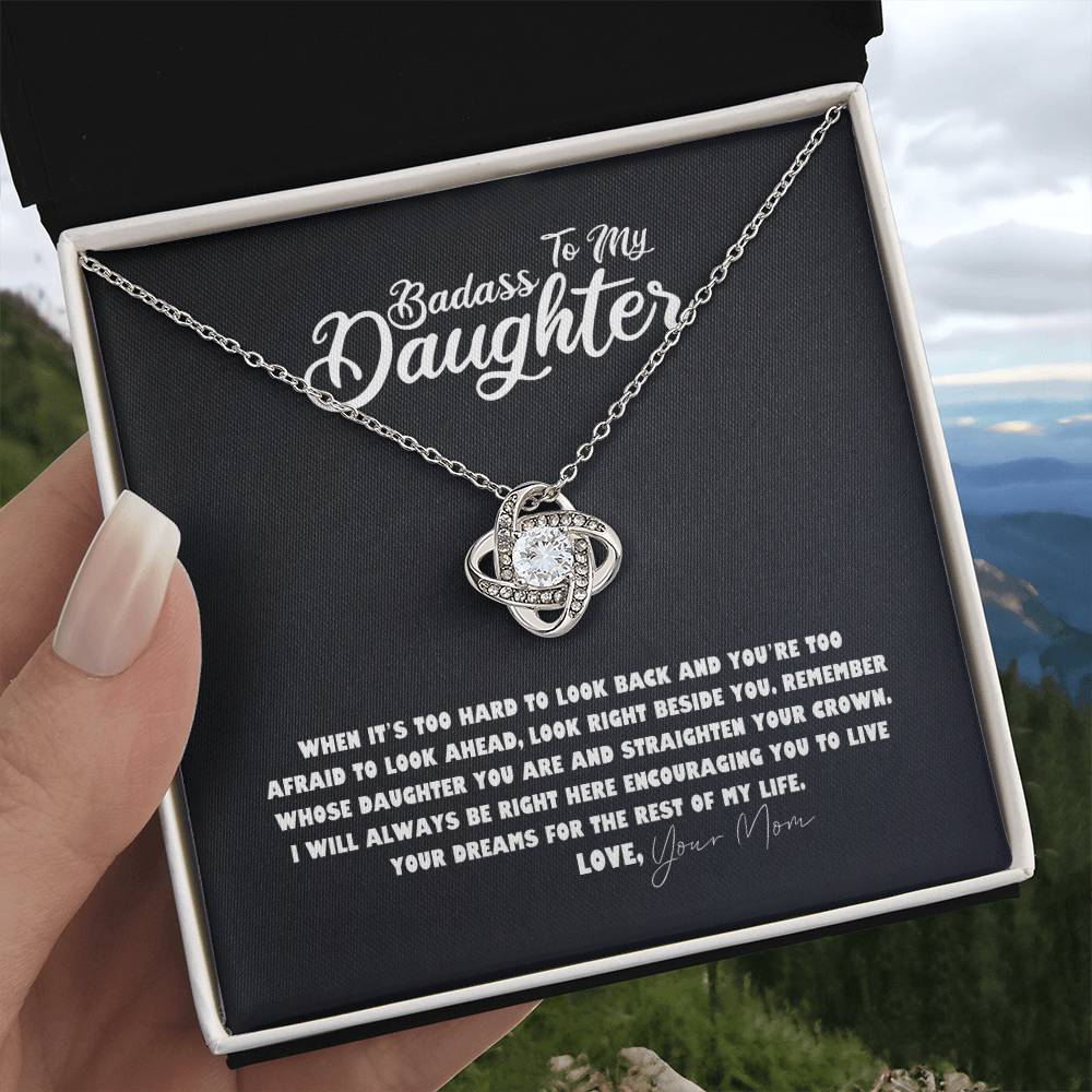 Daughter Necklace - Mother Daughter Jewelry Gift, Daughter Wedding Gift, Graduation, Birthday, Meaningful Interlocking Necklace for Daughter