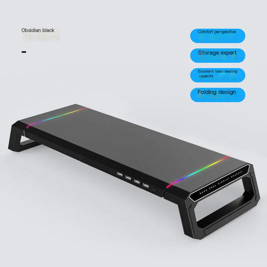 Multi-Functional Computer Monitor Stand with USB Hub